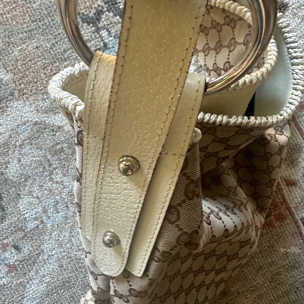 Gucci Tan Monogram Hobo Bag - LARGE - Picture 7 of 14